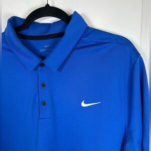 Nike Blue Dri-FIT Core Solid Golf Polo Men’s Size XL Athleisure